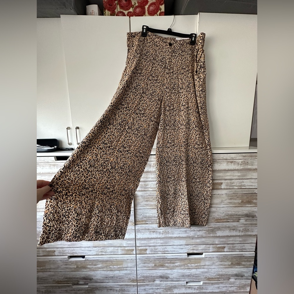 🐆 ON 34th Leopard Print Wide Leg Pants Women’s XXL NWT